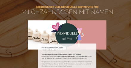 Milchzahzndosen mit individueller Gravur